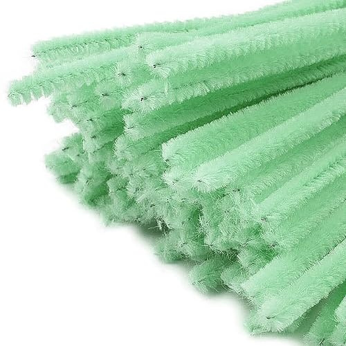 Pfeifenreiniger 20er Set Chenille-Draht 6mm x 30cm, Farbe wählbar | Flexibler Chenilledraht zum Biegen, Formen, Flechten und Basteln – ideal für kreative DIY-Projekte