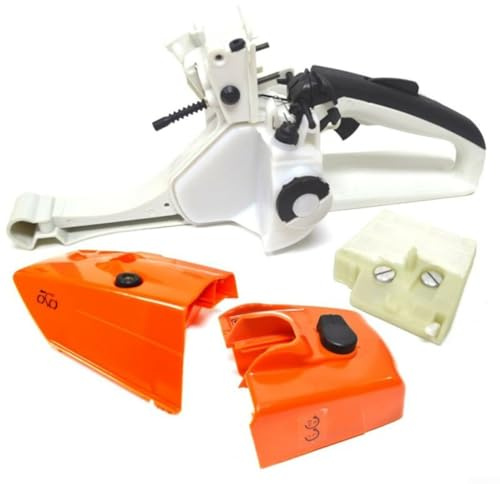 Fuel Tank Rear Handle Shroud Air Filter Cover for 026, MS260 Chainsaw, Complete Housing Assembly with Cap and Filters