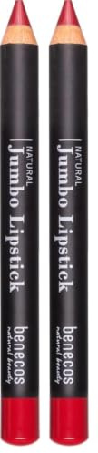 benecos Biokosmetik - Jumbo Lipstick - plastikfrei - Bio Kokosöl und Vitamin E - cherry lady (Packung mit 2)