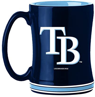 MLB Tampa Bay Devil Rays Tasse mit Relief-Tasse, ca. 400 ml