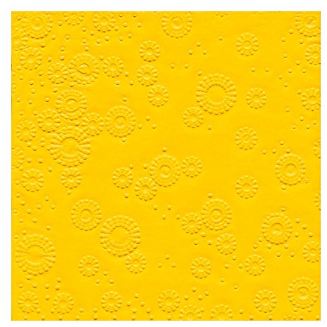 Servietten 16 St. 33x33cm geprägt Moments UNI YELLOW