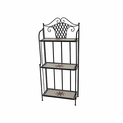 Siena Garden Regal Stella, 62x29x143cm, in schwarz matt