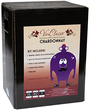 VinClasse Chardonnay 30 Bottle - 7 Day White Wine Ingredient Kit