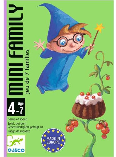 DJECO - Kartenspiele, Kartenspiele, Mini Family, Mehrfarbig (36)
