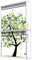 banjado® ® Briefkastenanlage 2 Fach 36x64x10cm mit Motiv/Briefkasten groß mit Namensschild/Postkasten A4 Einwurf inkl. Montagematerial & je 2 Schlüsseln/Briefkasten ohne Zeitungsfach