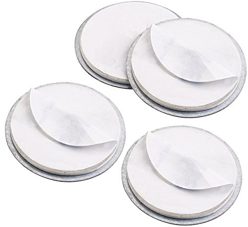 VisorTech Magnetplatte Rauchmelder: 4er-Set Magnet-Befestigungssysteme für Mini-Rauchwarnmelder (Magnet-Montagekit für Rauchmelder, Magnet-Pad für, Alarmanlage)
