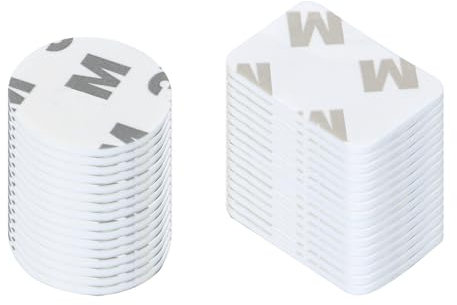 100 PCS Adhesive Replacement Kit Double-Sided Foam Tape High Bond Dots Conformable Acrylic Glue Strong Pad Mounting Tape Adhesion for Wall Surface Balloon Leather Rubber Mirror Face, White