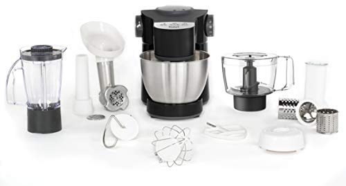 Tefal Wizzo QB3198 Robot de cuisine 4 l Noir Acier inoxydable Tactile 1 l Mélange, hachage, coupe, broyage, pétrissage, mélange 2,7 l