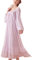 SINGINGQWEEN Chemise de nuit vintage victorienne à manches longues pour femme, vêtement de nuit, violet, X-Large