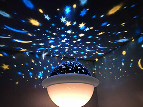 FLINQ Sternenhimmel Projektor 2-in-1 Nachtlicht ? Sternenhimmel Lampe Mit Musik, Schlaflicht für Kinde ? LED Nachtlicht ? LED Projektor Sternenhimmel