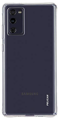 Pelican Adventurer Series – Samsung Galaxy S20 FE Hülle [kabelloses Laden kompatibel] rutschfeste, schlanke, robuste Handyhülle mit Anti-Gelb [3 m Fallschutz] Samsung S20 FE 5G Hülle – transparent