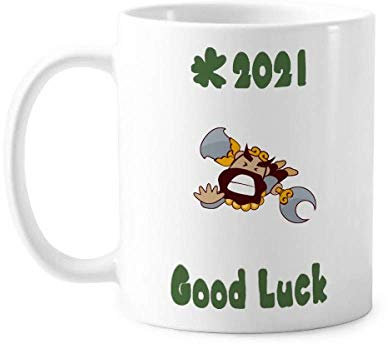Sand Barbarous Mönks Good Luck 2021 Tasse Keramik Kaffee Porzellan Tasse Geschirr