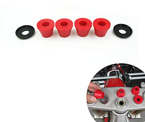 OUDIMO Motorcycle Handlebar Clamp Mount Bushings Cone For KXF CRF YZF RM Dirt Pit Bike Motorbikes Handle Bar Riser Bushing Kit (Red)