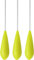 3er Set Spirolino Forellenposen in fluoreszierenden Signalfarben, schwimmend, Farbe :Gelb, Gewichte:10 Gramm