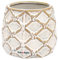 KOTARBAU® Pot de fleurs en céramique Ø 90 mm Clair avec motif ananas