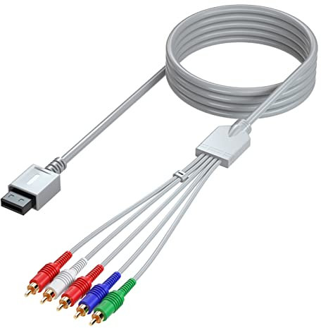 Cavo Component 5RCA YPbPr HD da 6 ft Compatibile con Nintendo Wii/Wii U a HDTV-EDTV (HD 480P)