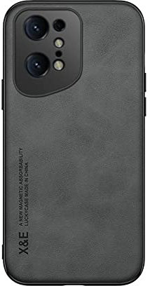 Kepuch Silklike Funda para OPPO Find X5 Pro - Case Carcasa Placa de Metal Incorporada para OPPO Find X5 Pro - Negro