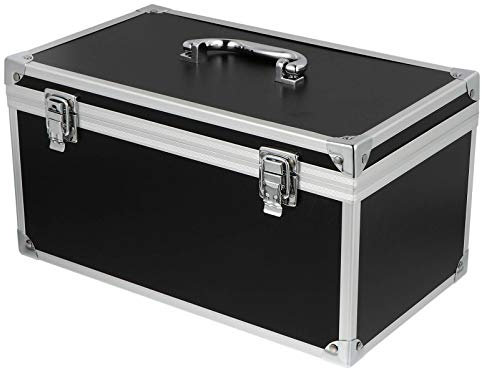 DOITOOL Mallette à Outils en Aluminium Mallette de Transport avec Mousse Rembourrée Boîte à Outils de Rangement Verrouillable Mallette de Transport Portable pour Instruments de Mesure
