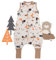 schlummersack Baby Schlafsack mit Füßen Sommer 1 Tog 80 cm dünn Bergtiere | Schlafsack mit Beinen und verlängerten Bündchen für eine Körpergröße von 80-90cm | Schlafsack Baby Sommer Frühling