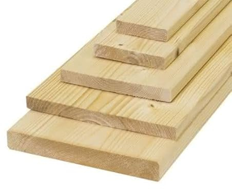 Glattkantbretter aus Fichtenholz 21x95 mm Länge 80 cm Fichte natur naturbelassen gehobelt getrocknet Nadelholz