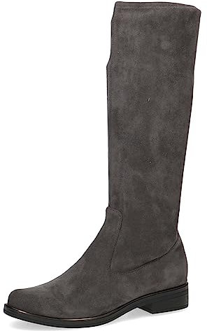 CAPRICE 9-25512-41, Stivali piatti Donna, Grigio (Dk Grey Str.), 36 EU