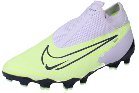 NIKE Phantom Gx Academy Df Fg/Mg, Soccer Shoe, Barely Volt/Gridiron-Barely Gr,