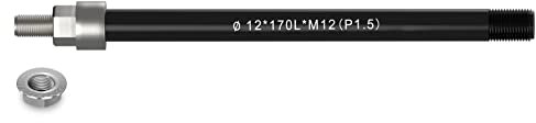 NICEDACK Steckachse M12 x 1,5-170 mm mit Adapter für Fahrradanhänger Kupplung