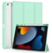 OKP for iPad 9th/ 8th/ 7th Generation Case (2021/2020/2019), iPad 10.2 inch Cases with Trifold Stand, Slim ipad 9/8/7 th gen Cover with Pencil Holder for Kids Women Men, Clear PC Back Shell, Green