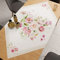PETTI Artigiani Italiani - Accessori Tessili da Cucina, Centrotavola Moderno 90x90 cm in Microfibra, Tovaglia Centro Tavola Elegante in Stampa Digitale Pois Tortora, 100% Made in Italy