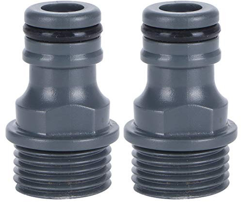 2 Stück Schlauchanschluss G1/2 zoll, Schlauchverbinder Gartenschlauch Kupplung G1/2 Zoll Doppelstecker Gartenschlauch Verbindungen Extender, Wasserhahn Adapter für Garten und Haus Wasserhahn