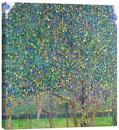 Posterlounge Birnenbaum Leinwandbild von Gustav Klimt 60 x 60 cm Grün Wandbilder Wanddeko