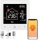 Termostato wifi caldaia, Cronotermostato WIFI,Termostato digitale intelligente compatibile con Alexa e google incluso box 502 da incasso e parete