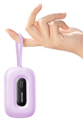Charmast Power Bank Fast Charging with Built in Cable(removable), 10000mAh 20W Quick Charge Mini Portable Charger USB C Battery Pack Small Travel Essentials compatible with iPhone Samsung and More