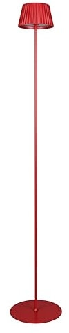 Reality Leuchten Suarez R47706110 Lampadaire d'extérieur à batterie en métal rouge avec 4 LED 1,5 W