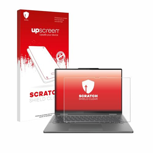 upscreen Schutzfolie für Lenovo Yoga 7 2-in-1 Gen 9 14 – Made in Germany, Kristall-klar, Kratzschutz, Anti-Fingerprint