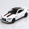 TOKAXI 1/36 Maßstab BMW M4 CSL Diecast Modellautos, Rückziehfahrzeuge BMW M4 Spielzeugautos, Autos Geschenke für Jungen und Mädchen (Weiß)