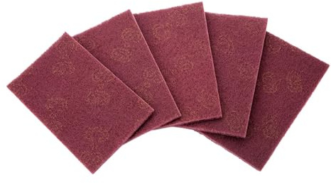 5Pcs Scouring Pads, Heavy Duty Abrasive Pads, Scourers Sponge Pads for Kitchen, Sink, Dish, Household Scrubber