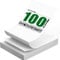 100 Blatt, A4-Thermopapier für Tragbare Drucker M08F/ M832/ Q302/M834/MT800, Kompatibel mit Broth... Phom... HP..., A4 Thermopapier 210x297 mm (Gefaltet, Endlospapier)