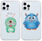 Yimctoie 2 Stück Kawaii Transparent Handyhülle für iPhone 8 iPhone 7 iPhone SE 2022/2020 Hülle 4,7,Schutzhülle mit Niedlich Monster Cartoon Muster Silikon TPU Stoßfeste Kratzfest Cover,Cute