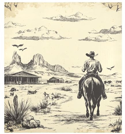 Western Cowboy Spurs - Cubierta magnética para lavavajillas, reutilizable, imán para refrigerador, retro, para lavavajillas, decoración navideña, 23 x 26 pulgadas