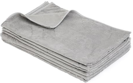 Aqua Clean Kristall Geschirrtücher mit Prägemotiv 6tlg. (Ornament, Grau)