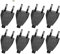 8 Pezzi Spina Europea Piatta, Spina Piatta 250V 2,5A,Spina Piatta Salvaspazio,Spina Elettrica Europea Piatta,per Elettrodomestici Apparecchi di Illuminazione Prese per Piccoli Elettrodomestici (Nera)