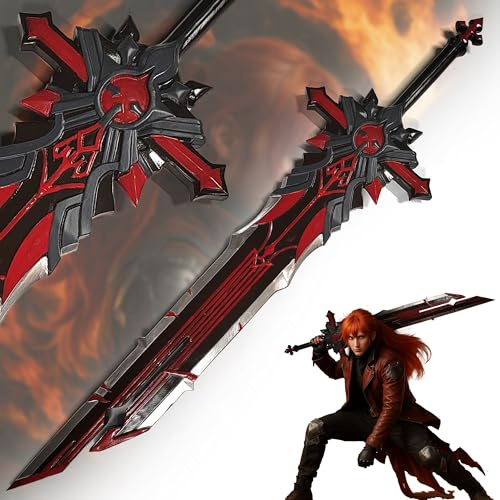 Genshin Impact Diluc Schwert Replik – Hochwertiges Cosplay Schwert 115 cm – Glasfaser & Resin – Anime Dekoration & Sammlerstück für Gaming Fans & Teyvat Liebhaber