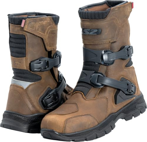 LS2 Adventure stivali da moto impermeabili, marrone, 42