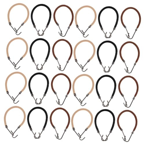 NOLITOY 36 Stück Haargummi Haken Elastische Haargummis für Pferdeschwanz und Dutt Multifunktionale Haarschmuck Tools für Damen und Mädchen für Verschiedene Frisuren