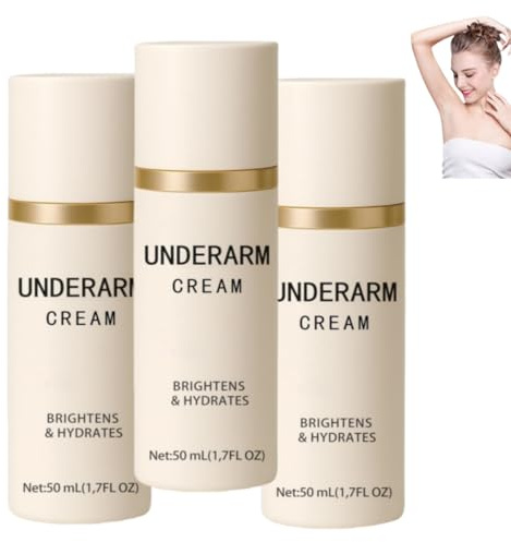 Achsel-Aufhellungscreme, Whitening- und Anti-Hautunreinheiten-Creme, hellt die Haut auf, pflegt und glättet Achseln, Ellbogen und Knie.