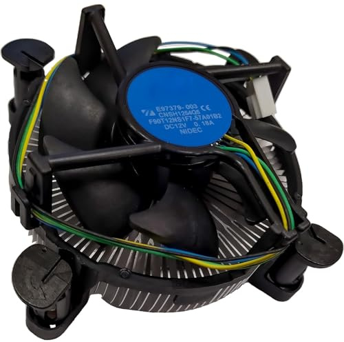 Dissipatore di calore CPU i3/i5/i7 LGA115x, compatibile con CPU Inte dissipatore di calore in alluminio per LGA1200 LGA1151 LGA1150 LGA1155 LGA1156-Inte E97379-003 per desktop 4 pin connettore CPU