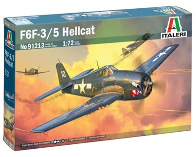 Italeri 91213 1:72 Grumman Hellcat F6 F-3 - Modellbau, Bausatz, Standmodellbau, Basteln, Hobby, Kleben, Plastikbausatz, detailgetreu