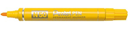 Pentel N50-GE Aluminiumgehäuse, 1 Stück gelb