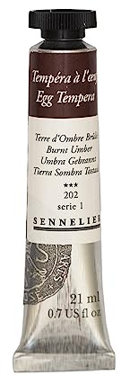 Sennelier Tempera Paint, 21ml, Burnt Umber S1